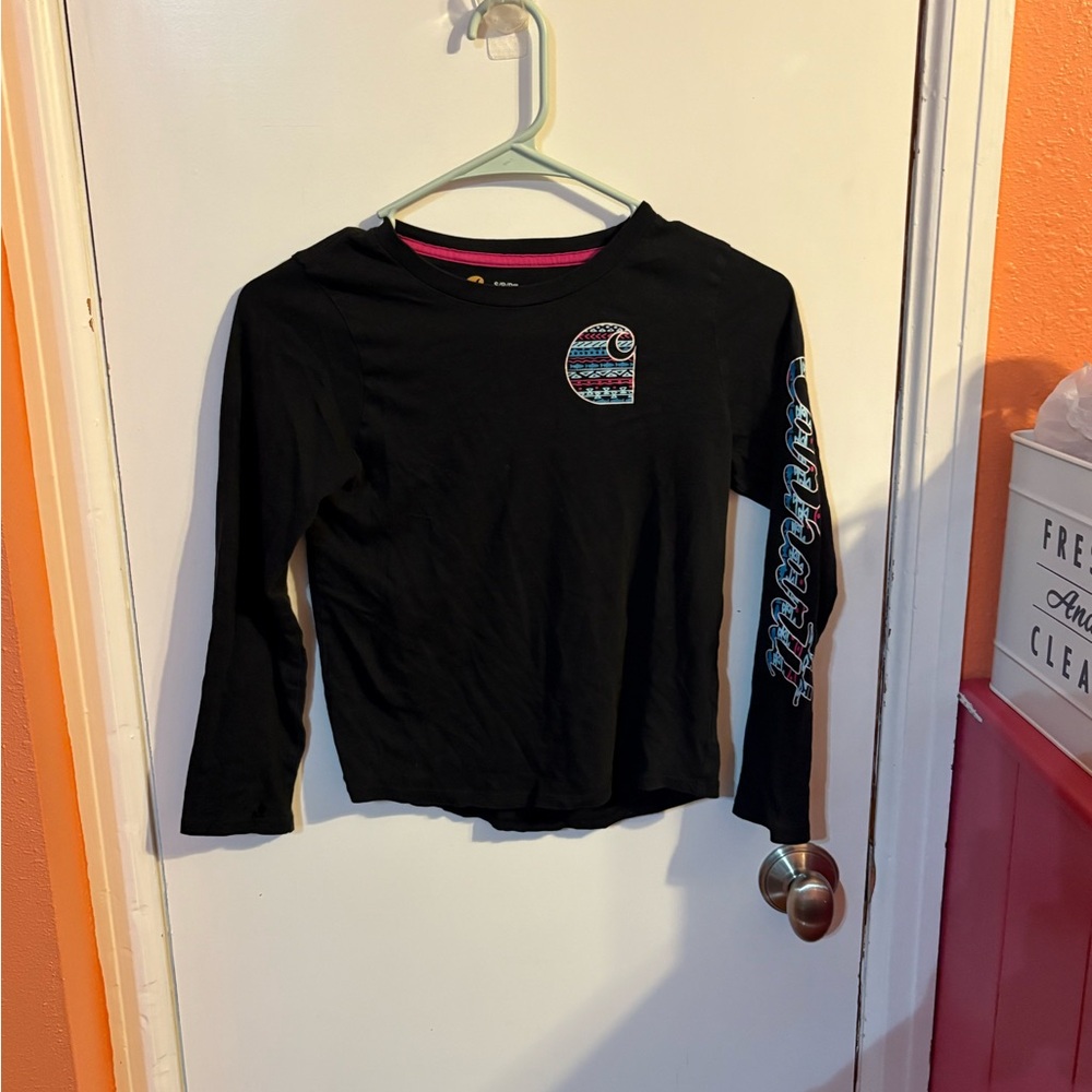 Carhartt Black Long Sleeve Kids Shirt